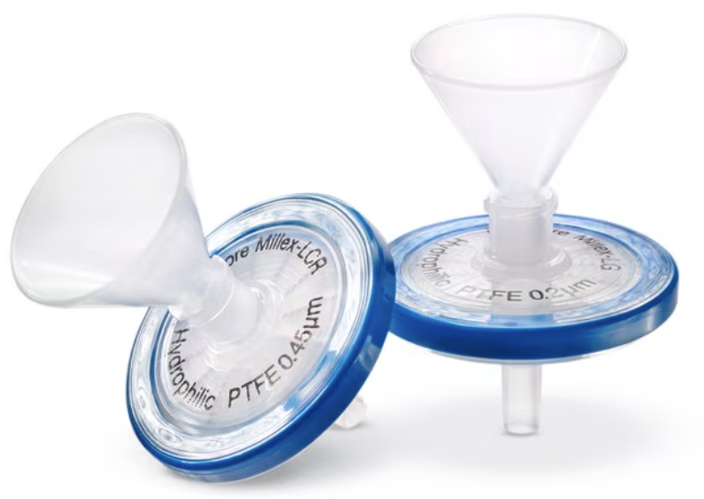 Millex® filter for the Samplicity® G2 System, PTFE, pore size 0.20 μm, diam. 33 mm, non-sterile, hydrophilic 250UND